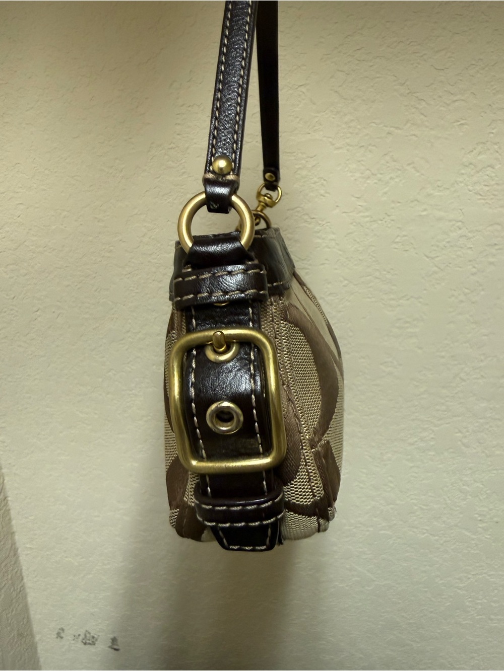 Coach Brown Signature Canvas Mini Zoe Bag - Picture 5 of 11